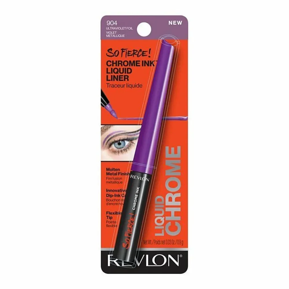 Revlon So Fierce Chrome Ink Liquid Liner Molten Metal Metallic Ink Eyeliner